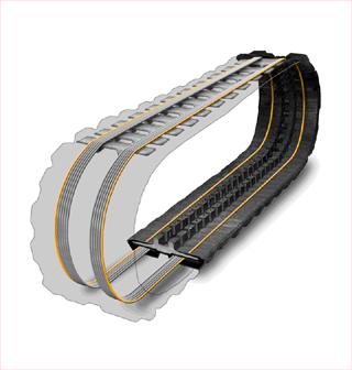 motiondynamics™ RUBBER TRACKS- continuous wrap, jointless, multi-strand CORROSION RESISTANT STEEL CABLES- "We keep your machine in motion!"™