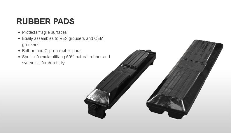 Rubber Pads_Rubber Grousers_Rubber Shoes_Rubber Track Pads